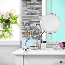 KANJJ-YU 360 gradi 10X Pieghevole Rotante Specchio Trucco Specchio LED Ingrandimento Vanity Specchio Bagno Specchi LED