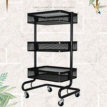 3-Tier Metal scaffali di stoccaggio di laminazione, Carrello servizio di utilità, moderna cucina miniMalista soggiorno camera da letto bagno metal storage shelf,White