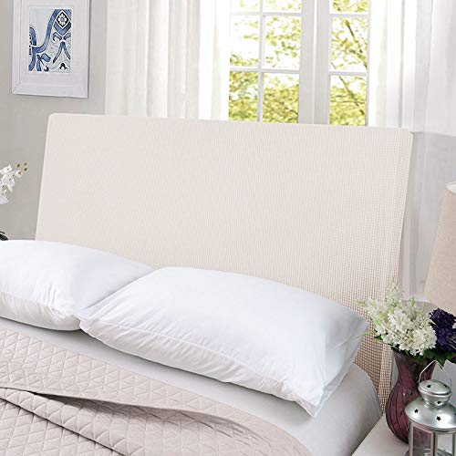 Copritestata Letto Matrimoniale Singolo, Elastica Protezione Cover Antipolvere in Singolo/Doppio all-Inclusive Cotone Testata Letto Lavabile per Decorazione Camera Letto