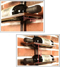DJSMjbj - Portabottiglie da Parete, in Metallo, per Bottiglie di Vino