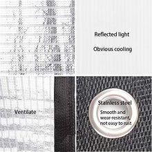 HBHHB Foglio di Alluminio Rete Ombreggiante Tasso di Ombreggiatura del 75% Telo Ombreggiante Rinforzo Addensare Vela Ombreggiante Protezione UV Anti-Aging per Piante, Serre(Argento),2X3m