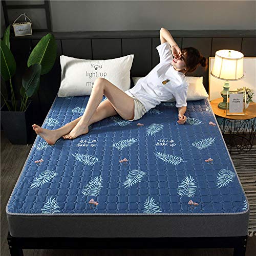 DEAR-JY Materasso,Tessuto in Velluto con Imbottitura in Poliestere materassi Tatami,Materassi Futon Pieghevoli,Materasso Pieghevole Portatile Doppio per Studenti a casa,D,200 * 220CM