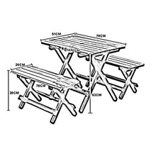 N/Z Attrezzatura Vivente Vivace Patio da Giardino Tavoli e sedie in Legno Panche Tavolo Portatile Pieghevole con 2 sgabelli per terrazza all'aperto Lettura Chat per Il Tempo Libero (Colore: Blu)