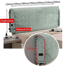 Copertura per Testiera per Letto in Velluto di Cristallo Doppia Singola Queen King Size Copri Testata Letto Addensato Cotone Trapuntato Protezione per Schienale Copertura Decorazione,Yellow-12cm