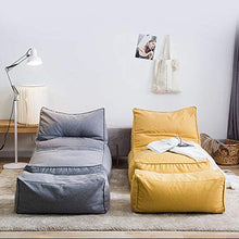 QCBC Lazy Biancheria in Cotone Sedia Sedia Sedia Cover Coperchio Grey Lounger Seat Pouf Puff Couch per Home Office Gioco Party
