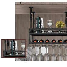 JHGJBJ Appendere cremagliera del Vino, Robusta e Doppio soffitto Titolare attaccatura Calice Ferro Stabile, Il Braccio può Essere regolata da Altezza 30-60cm (Size : 100x30x50cm)