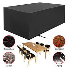 Domax - Coprimobili da giardino, in tessuto Oxford resistente, impermeabile per mobili da giardino, protezione UV, 213 x 132 x 74 cm