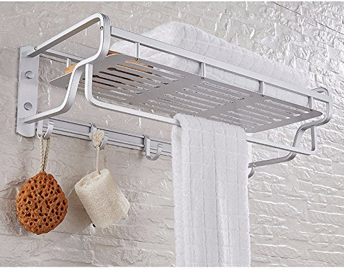 MBYW Moderno Minimalista portasciugamani portasciugamani da Bagno portasciugamani in Alluminio Spazio portasciugamani Rack Porta Asciugamani mensola Bagno Multi-Funzione Ciondolo Adatto per Il Bagno