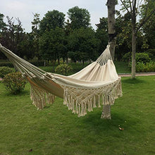 non-branded CIEEIN Amaca Amaca di Tela Sono Disponibili Sia Interni Che Esterni Singolo Carico Massimo 200 kg Bianco 150 * 200cm con Nappine