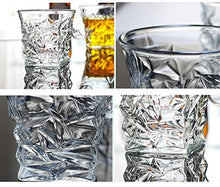 YXXJ Tazza di Vetro Whisky con portasigare Groove Rack Cucina Bar Vino Bere Tazza da Tazza di Sigaro - Vetro di Whisky Vecchio Stile con riposarsi rimati,2PCS
