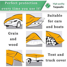 LSXIAO 100% Impermeabile Telone, Copertura in Plastica PE, A Prova di Vento A Prova di Polvere Serra Tenere Caldo con Rondelle Metalliche Mobili da Rivestimento, Pavimento, Auto