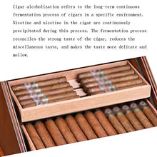 Cigar Humidor, Solida Cassa di Legno del Sigaro di Alta capacità Cigar Humidor con La Temperatura Igrometro/Umidificatore (330 * 290 * 275Mm)