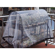 Waterproof MDELRuldeⓘ Balcone Teloni Impermeabile Trasparente, telone Impermeabile in plastica,Spessore 0,2mm Copertura Esterna per Tende da Sole Serra vegetale (Color : Chiaro, Size : 2x2m)