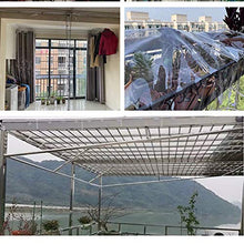 XIAOZHEN Vele Parasole Teli protettivi per Piante Addensare Trasparente Impermeabile Panno Balcone Pioggia Shield Domestica PVC Tent Garden (Color : Clear, Size : 3m*5m)