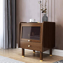 H-Comodini Camera Tavolino Laterale Comodino Noce Solido Nordic Bedside Governo di immagazzinaggio Camera Piccolo gabinetto Locker