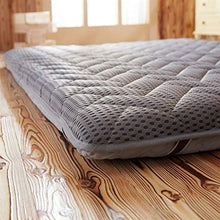WSZGR Shikibuto Pieghevole Futon Giapponese Tradizionale Dormire Tappetino Pavimento Lettino per Adulti,Roll Up Materasso Marrone 120x200cm/47x79inch