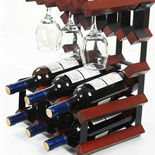 Wine Rack Rack Bottle Holder Storage Rack Wine Rack Holder 6 bottiglia di vino Multi-Function Piano Vino Shelf Calice Hanging Scaffale, WTZ012