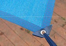 TYHZ Telo Ombra Blue 90% Shade Ploth Mesh Sun Block Net Mesh Shadese per Giardino Patio UV Resistente agli Occhielli Telo Parasole (Size : 3×5m)