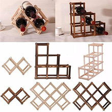 maxgoods Organizer per Esposizione Portabottiglie in Legno per Vino Rosso da 3/6/10.Marrone L
