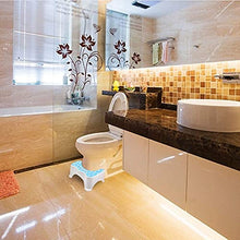 JXJ Poggiapiedi Imbottito Poggiapiedi Weifeng Bagno Squat Assistance Sedile Doccia Antiscivolo Massaggio Durevole Scaletta Moderna Sgabello Multifunzione, Mobili da Bagno in plastica Stor (Color