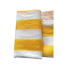 Stasy Grande Strisce Gialla for Tutti Gli Usi Ombra Panno con Occhielli, HDPE Materiale, ad Alta densità del Tessuto, l'80% Ombra reticolato Sunblock Tessuto for Kennel Piante Fiori