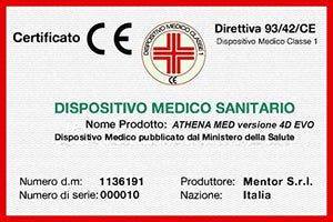 MENTOR - Materasso Molle & Memory Med H3 Matrimoniale 160x190 Athena Med 4D Evo DISP. Medico DETRAIBILE H26 a 9 Zone di portanza differenziata, sfoderabile e Lavabile.