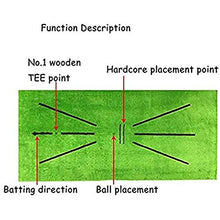 Tappetino da golf per allenamento da golf, per battute di rilevamento dell'oscillazione, tappetino da golf per addestramento, mini golf, portatile, ideale come regalo per casa, interno ed esterno