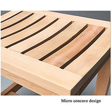 AYHa Bagno sgabello di legno Panca Sgabello legno di gomma Dressing Sgabello Piazza pranzo sgabello da bagno Sgabello con impermeabile Slat Tipo Seduto Surface,33 * 43 * 45cm