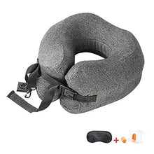 FSGD Cotone Memoria a Forma di U, Cuscino a Forma di U del Collo di Corsa Dorme artefatto Pelo Protezione aeromobili Treno Cuscino cervicale