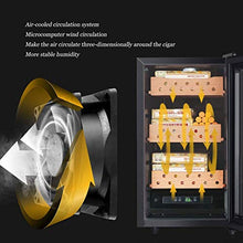 WRJY Umidificatori Armadietto per sigari in Legno di Cedro Armadio per sigari elettronico Armadio per sigari per Uso Domestico con Serratura Armadio idratante Temperatura e umidità Cost