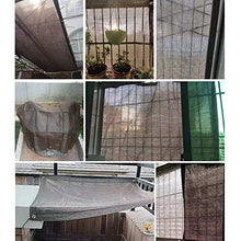 GZHENH Rete Parasole,Balcone Terrazza Rete Ombreggiante Protezione Solare Crittografia Traspirante Telo Ombreggiante da Giardino può Sopportare 50 kg, 31 Dimensioni (Color : Brown, Size : 2x1m)
