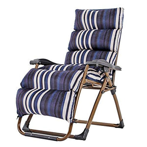Lettino prendisole Sedia a sdraio per esterni a gravità a gravità senza bretelle Sedia a sdraio per esterni adagiantesi Sedia da giardino Sedia da casa con imbottitura in cotone Supporto 220kg chaise