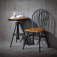 GYPPG Sgabelli Bar Bassi in Ferro Metallico con Schienale Cucina Sedie Pranzo rustiche in Legno retrò 45 cm Altezza Pub Sedie Bar