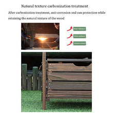 Panca Portaoggetti da Esterno In Legno Garden Deck Bin,Panca da Terrazzo Con Schienale E Braccioli,Posti A Sedere Sul Balcone del Patio,Utilizzato Per Riporre Attrezzi da Giardino E Giochi da Piscin