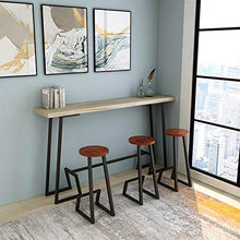 FACC Sgabelli da Bar in Legno, Sgabelli Bar Metallo, Sedie da Bar Interno, Stile Minimalista Nordico, Sedile Rotondo, può Sopportare 150 kg, per Il caffè della Sala da Pranzo del Pub