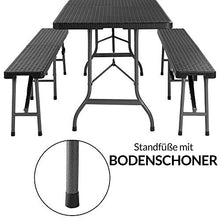 Set Tavolo e Panche Casaria Mobili da Campeggio Set Birreria Mobili da Esterno Richiudibile 180cm Mobili da Campeggio Set Tavolo e Panche da Giardino