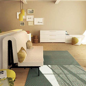 Baldiflex , Materasso per Divano Letto in Memory Foam Brio Prontoletto Memory, con Piega su Seduta, Ortopedico, ergonomico, Anallergico, 160x190x10cm - Arredi Casa