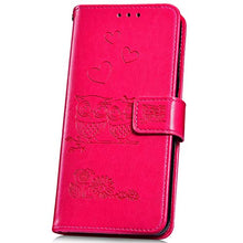 Robinsoni Custodia Compatibile con Samsung Galaxy S9 Plus Cover Portafoglio Galaxy S9 Plus Cover Libro Cover Pelle Antiurto Custodia Wallet Flip Cover Taccuino Libretto Custodia Stampata Gufo Cover