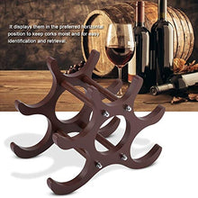 Dewin Portabottiglie Vino - Scaffale Legno Portabottiglie in Legno per Vino Rosso Portabottiglie per Vino Rosso 6 Bottiglie
