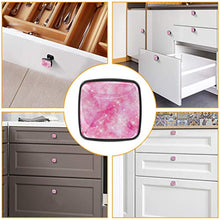 Pink Galaxy Universe Print Pomelli per Porta Set di 4 Pomelli per Mobili Manopole per Cassetti Cucina Armadio Vetro