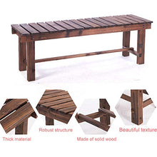 Outdoor furniture Panchina Interna all'aperto, Rinforza i sedili della terrazza con doghe in Legno massello, Sedia da Attesa Resistente alle intemperie per Sgabello sostitutivo delle Scarpe