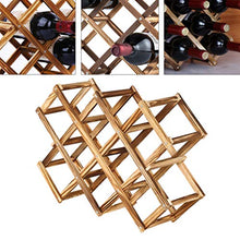 Cabilock - Porta bottiglie di vino in legno naturale con ripiani per vino, cantina, cantina, per casa, cucina, dispensa, armadio, bar, marrone