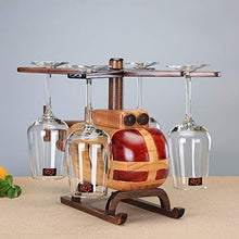 weichuang Wine Glass Rack Creativo cremagliera del Vino Bicchiere Vino Rack Decorazione Wine Rack a Testa in Giù Bicchiere di Vino cremagliera casa in Legno massello Creativa Europea Rack Wine Glass