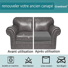 Granbest Epaissie - Fodera per cuscino per sedia da divano, resistente, protezione per mobili, per cuscini da divano singoli (2 posti, grigio chiaro)
