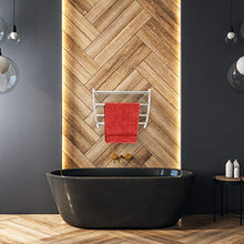 Relaxdays Mensola Portasciugamani, da Muro, in Acciaio Cromato, 3 Aste e Ripiano, da Bagno, HLP: 43x56x23 cm, Argentato