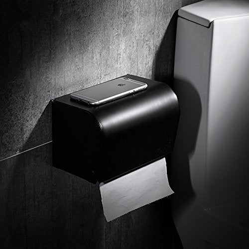 MBYW Portasciugamani Alto carico Portasciugamani da Bagno Ciondolo Hardware Portasciugamani Nero Europeo Portasciugamani Hardware portasciugamani in Cristallo, Scatola Lunga in Tessuto