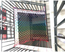 WEIFAN Rete di Sicurezza Colorata, Arrampicata Scala Interna Balcone Anti-Caduta Ponte sospeso Recinzione Giardino Arrampicata Amaca Altalena Rete a Rete