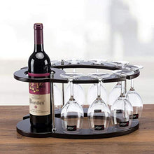 BINGFANG-W Wine Rack Legno Calice Rack Upside Down Home Vino Shelf Governo del Vino Decoration Portavini