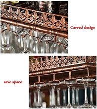 Classico Parete industriale montato Loft Retro Iron & Wine Bottle |CALICE Rack Bar Shelf attaccatura del supporto di archiviazione Mensola contatore caldo decorazione 24 ~ 48 for ristoranti, bar (Colo