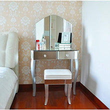 toletta Europea Specchio Camera Noble Universale Personality Punk Trucco Desk Tabelle Cosmetici Silver-100 * 42 * 76cm
